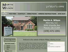 Tablet Screenshot of martinwilsonlaw.com